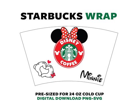 Minnie Starbucks Svg