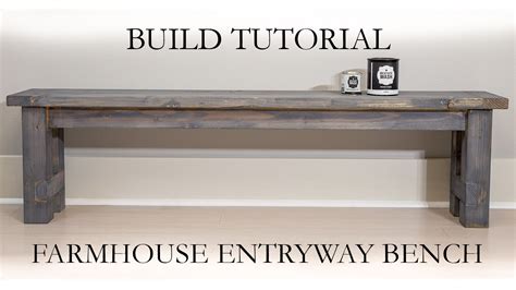 Entryway Farmhouse Bench DIY - Paul Tran DIY