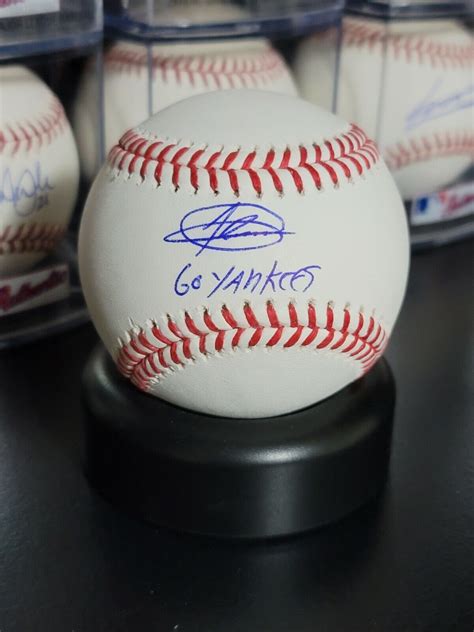 Jasson Dominguez Yankees Signed Fanatics Mlb Baseball Go Yankees Inscription Ebay