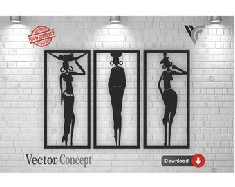 Woman Body Wall Art Decor Vector File For Cnc Machine And Cricut File