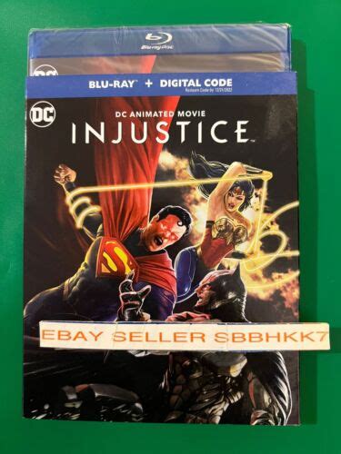 Injustice Blu Ray Digital Hd Slipcover New Sealed Fast Free