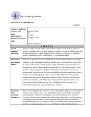 Lesson Plan Revised Suggestions Docx Gcu College Of Education