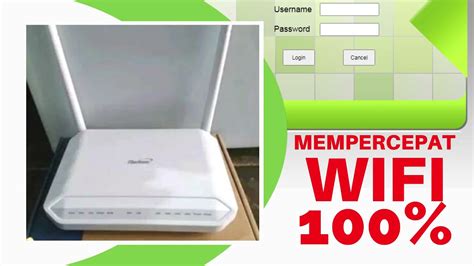 CARA MEMPERCEPAT KONEKSI WIFI INDIHOME FIBERHOME HG6243C YouTube