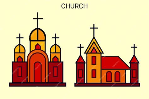 Premium Vector | Church emoji illustration church vector isolated emoticon