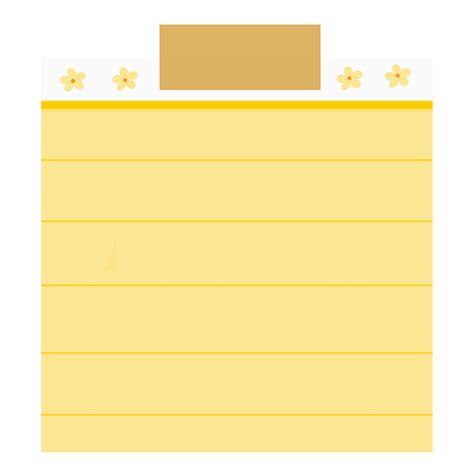 Yellow Sticky Note Png