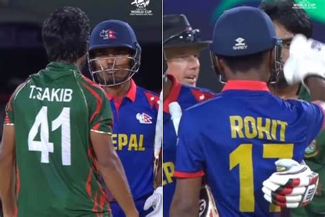 Ban Vs Nep T20 World Cup 2024 Watch Nepal Captain Rohit Paudels Go Away Gesture To Tanzim