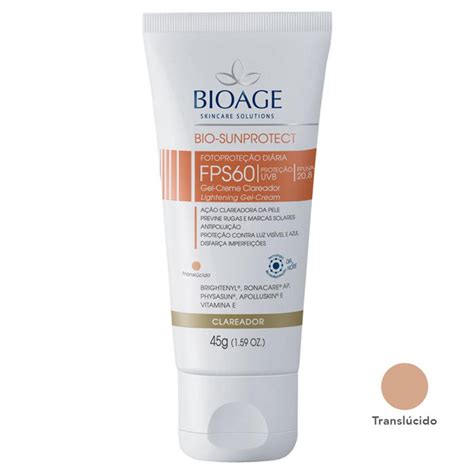 Protetor Solar Clareador Fps60 Bio Sun Protect Bioage 45g Shopee Brasil