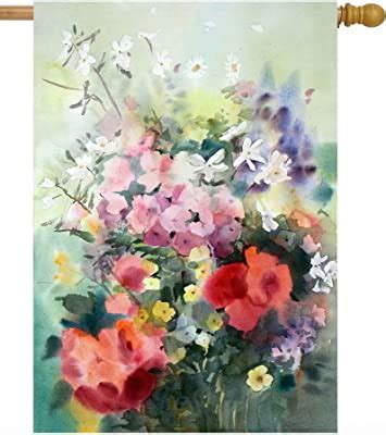 Amazon Shinesnow Watercolor Abstract Spring Seasonal Green Floral