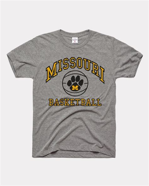 Missouri Tigers Basketball Vintage Grey T Shirt In 2022 Gray Tshirt