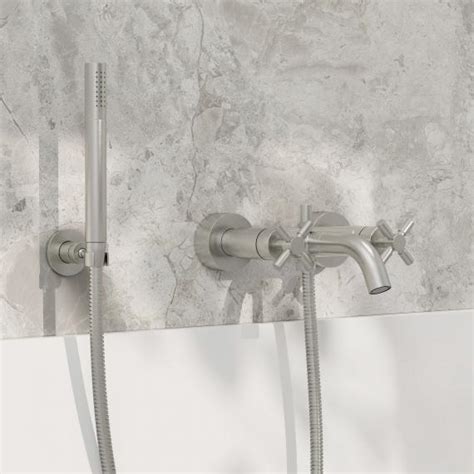 Steinberg Two Handle Mixer For Bath Brushed Nickel Bn