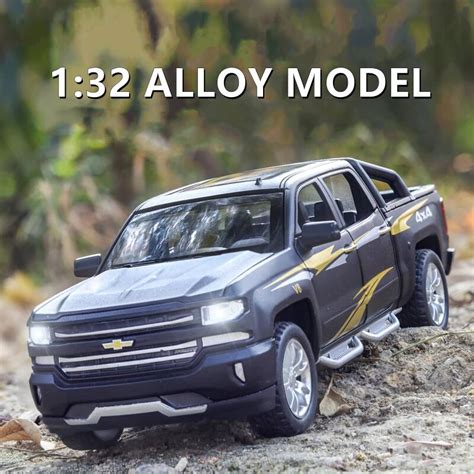 Chevrolet Silverado Pickup Modelo De Coche De Aleaci N Veh Culo De