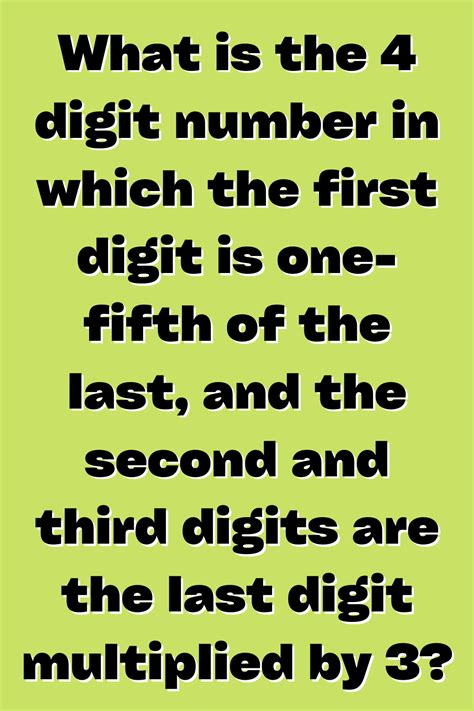 The 4 Digit Number - Mr. John - Medium