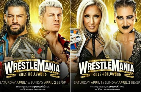 Wwe Wrestlemania 39 Wwe Locks Roman Reigns Vs Cody Rhodes And