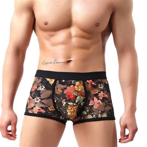 Boxer Shorty Exiliens Boxer En Dentelle Sexy Pour Homme Sous V Tements