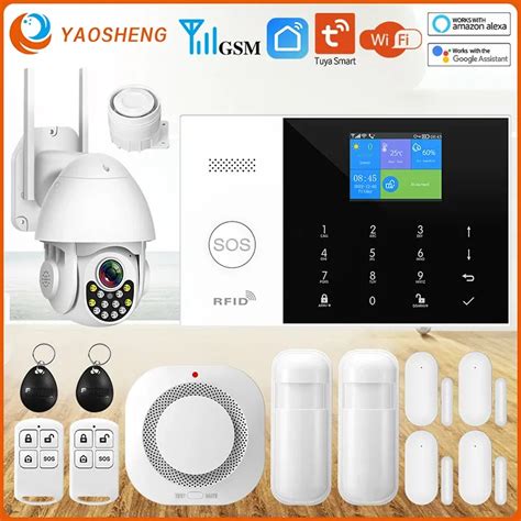 Wireless Wifi Gsm Home Security Alarm System For Tuya Smart Life App