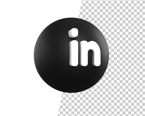 Premium Psd Linkedin Social Media D Logo Icon