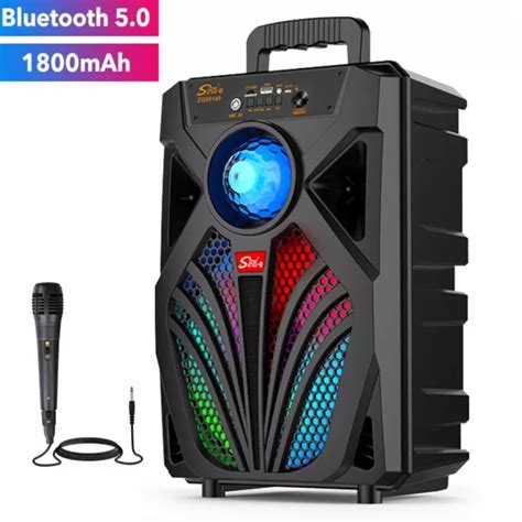 Portable Wireless Bluetooth Speaker Bass Subwoofer Led Karaoke Party Mic Tws Fm £2299 Picclick Uk