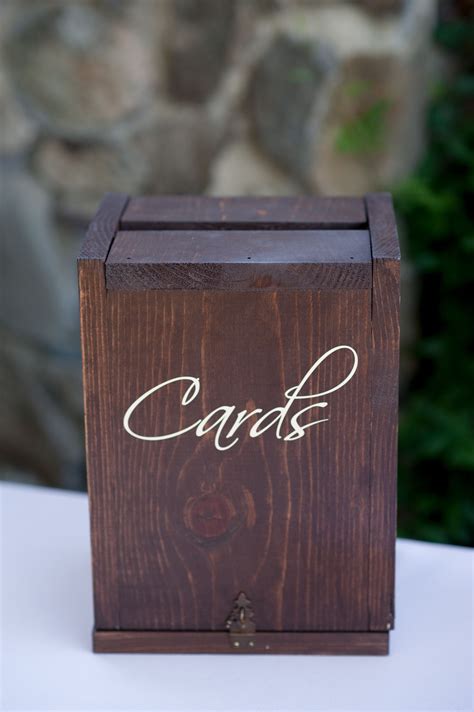 Love This Simple Wooden Card Box Milestoneeventsgroup Card Box