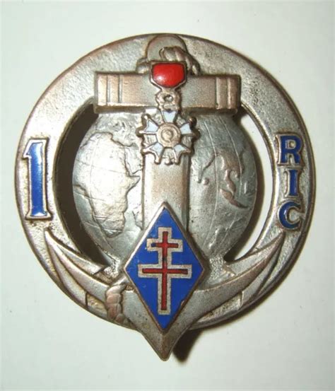 Insigne 1° Regiment Dinfanterie Coloniale Drago O Métra Déposé Eur