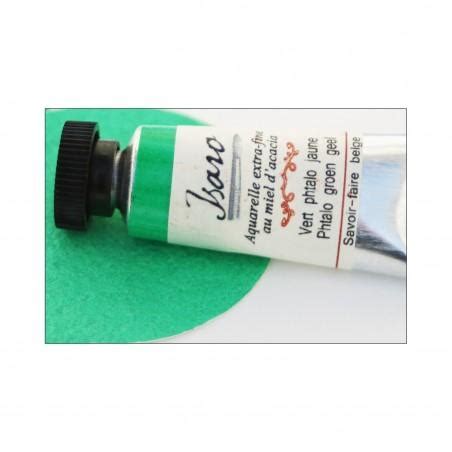 Vert Phtalo Jaune Aquarelle Extra Fine Tube 7ml Isaro