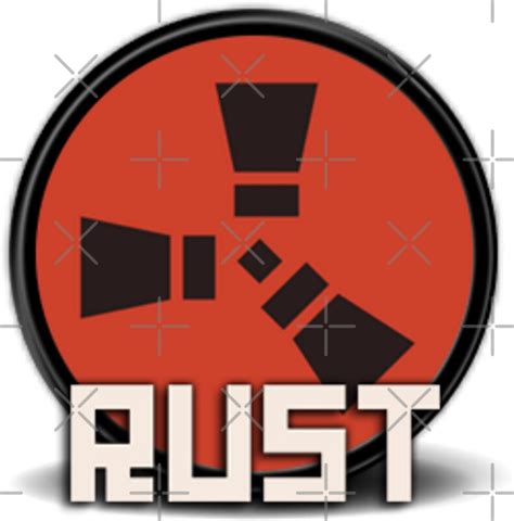 "Rust logo" Stickers by cemolamli | Redbubble