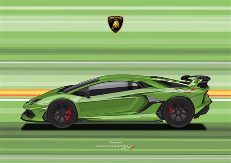 ArtStation - LAMBORGHINI AVENTADOR SVJ/Digital File Vector | Artworks