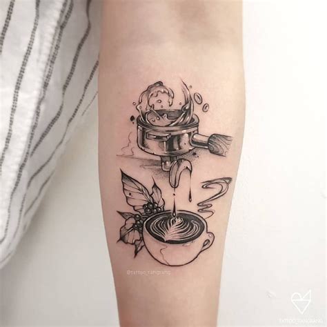 Tatuagens De Caf Ideias Inspiradas Na Cafe Na