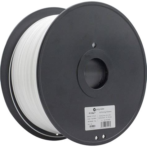 Polymaker 1 75mm PolyMax PC Filament 3kg White PM70498 B H