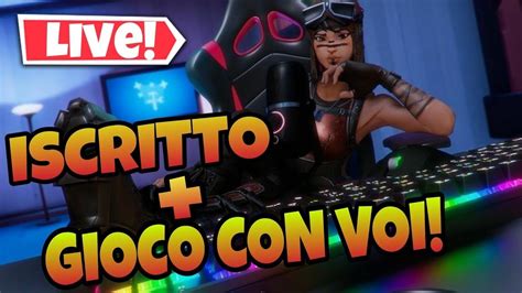 LIVE FORTNITE ITA GIOCO CON VOI BOX PVP ZONEWARS MINIGIOCHI