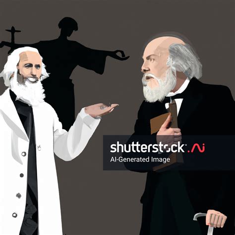 Vectorstyle Image Charles Darwin Vs Religion Ai