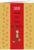 2028 Year of the Monkey Chinese New Year Cards from Greeting Card Universe