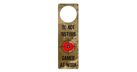 Funny Door Hanger For Gamers Do Not Disturb Zazzle