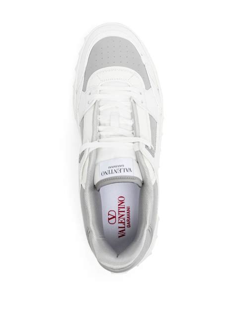 Valentino Garavani Freedots Panelled Rockstud Detail Sneakers White