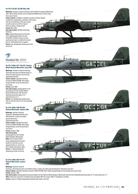 Heinkel He 115 Developmental And Operational History 1937 1952 Rzm