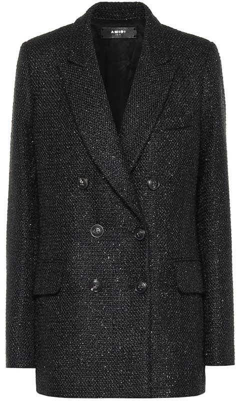 Amiri Tweed Blazer Shopstyle