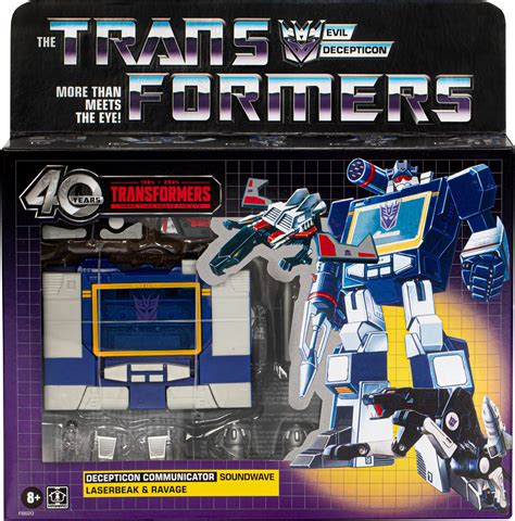 Transformers Vintage G1 Reissue Soundwave, Laserbeak, & Ravage (40th ...