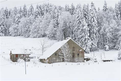 An Old Farmhouse In The Snow Photograph By Paul Maurice Fine Art America