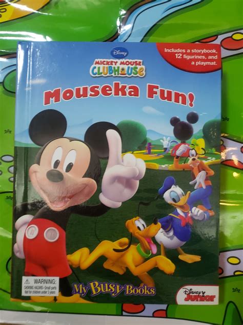 Mickey mouse clubhouse My busy book 興趣及遊戲 玩具 遊戲類 Carousell