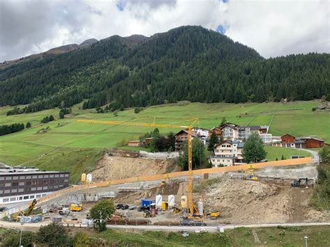 Der Bau Der Silvretta Therme Silvretta Therme Ischgl