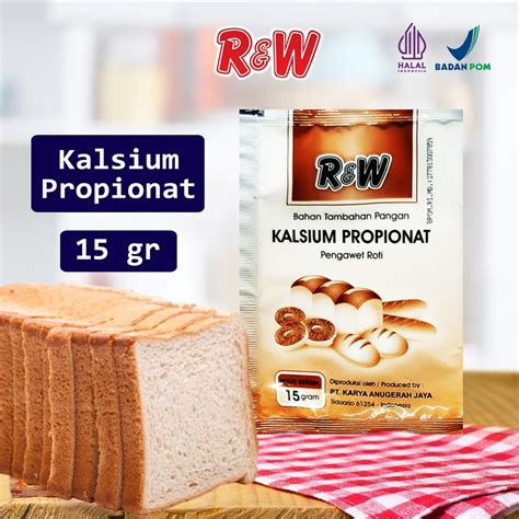 Jual Kalsium Propionat Pengawet Roti Kue Kering Rajawali R W RW 15 Gr