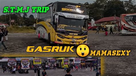 S T M J Trip Konvoi Bus Bikin Heboh Warga Trip Youtube