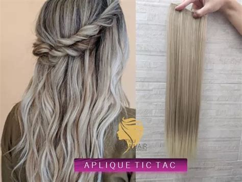 Aplique Cabelo Loiro Tic Tac Telas Cm Grs Mega Hair