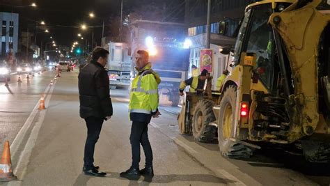 Strada Victoriei din Târgu Jiu din nou în șantier