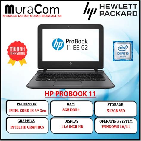 Jual Laptop Murah Hp Probook 11 Intel Core I3 Gen 6 Ram 8gb 512gb Ssd 11 Inch Laptop Sekolah