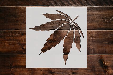 Marijuana Leaf Stencil - Art and Wall Stencil - Stencil Giant