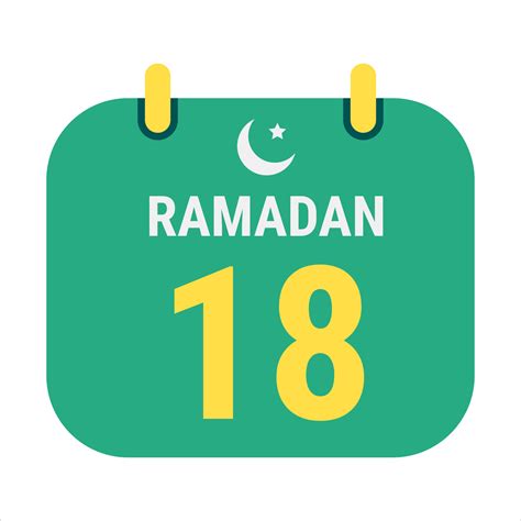 18th Ramadan Celebrate with White and Golden Crescent Moons. and ...