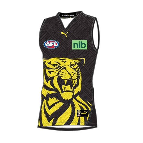 Richmond Tigers 2022 Afl Puma Training Guernsey Sizes S 6xl Nrl