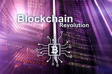 Blockchain Revolution Innovation Technology In Modern Business Stock Illustration