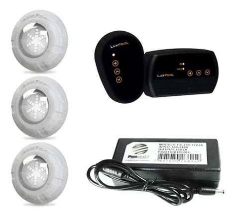 Kit 03 Led Rgb 9w Piscina Módulo Rgb Luxpool Fonte 3a Parcelamento