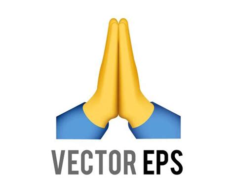 Praying Hands Emoji Vector Art, Icons, and Graphics for Free Download